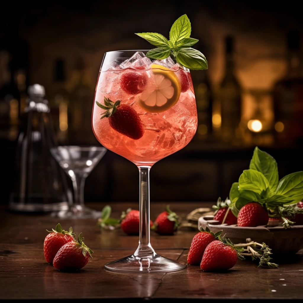 Berry and Basil Cocktail-Bild