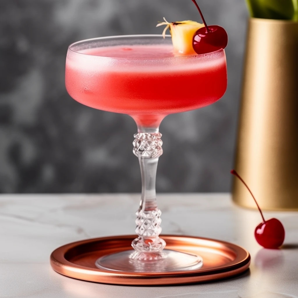Roter Kuss Cocktail-Bild